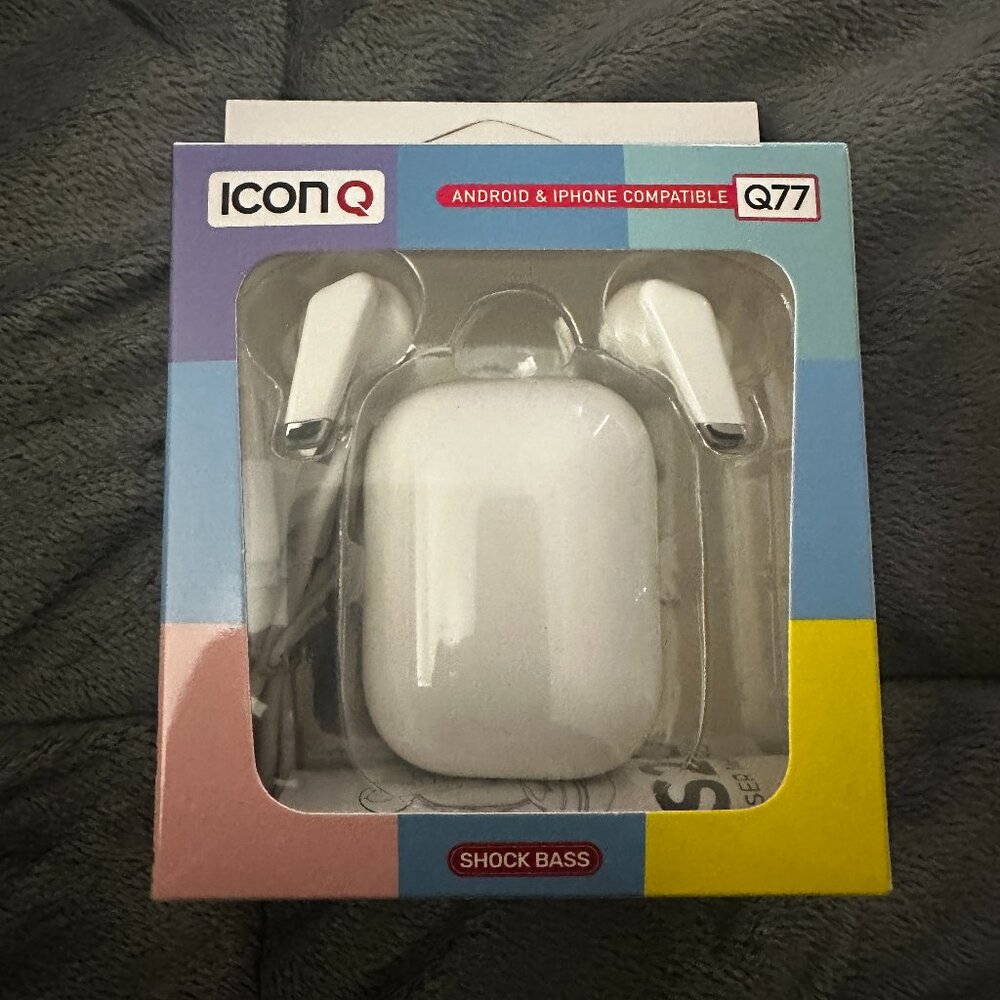 New ICON Q Q77 True Wireless Earbuds 💫  Stylish, compact, and perfect for every